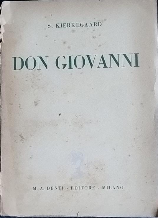Don Giovanni - Sören Kierkegaard - copertina