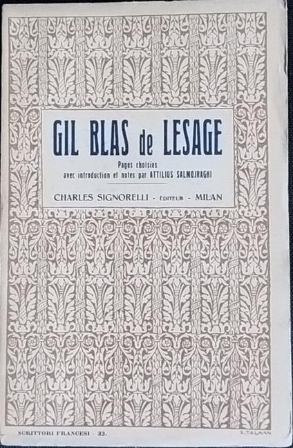 Gil blas de Lesage - copertina