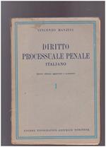 Diritto processuale penale italiano Volume I