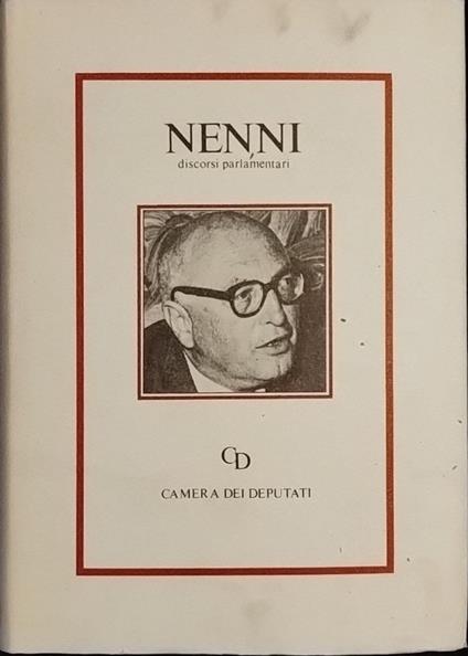 Discorsi parlamentari - Pietro Nenni - copertina