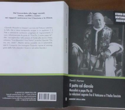 Il patto col diavolo. Mussolini e papa Pio XI. Le relazioni segrete fra il Vaticano e l'Italia fascista - copertina