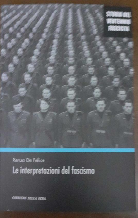 Le interpretazioni del fascismo - Renzo De Felice - copertina