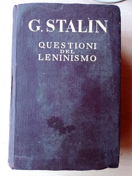 Questioni del Leninismo - copertina