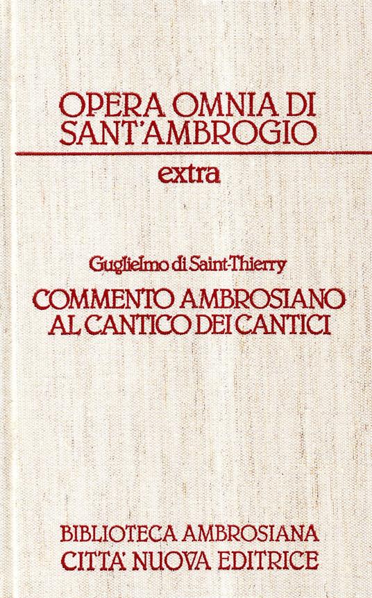 Commento ambrosiano al Cantico dei cantici. Extra 27 - Guglielmo di Saint-Thierry - copertina