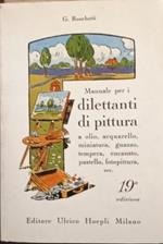 Manuale per i dilettanti di pittura a olio, acquarello, miniatura, guazzo, tempera, encausto, pastello, fotopittura ecc.