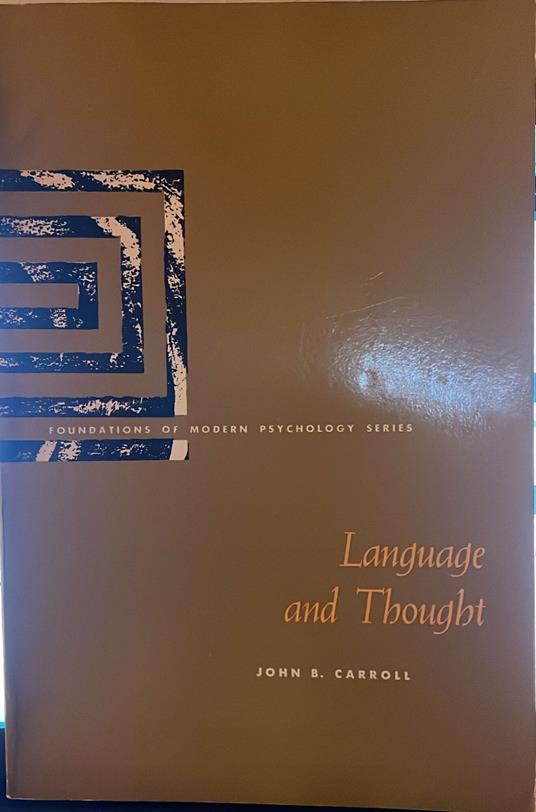 La Language and Thought - John Carroll - copertina
