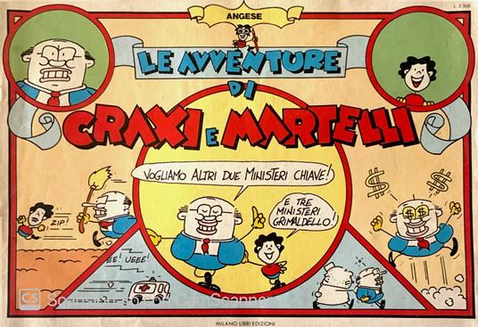 Le avventure di Craxi e Martelli - Angese - copertina