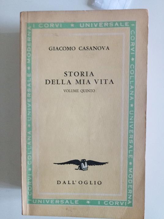 Storia della mia vita Vol.5 - Giacomo Casanova - copertina