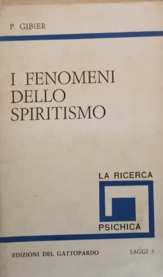 I fenomeni dello spiritismo - Paul Gibier - copertina