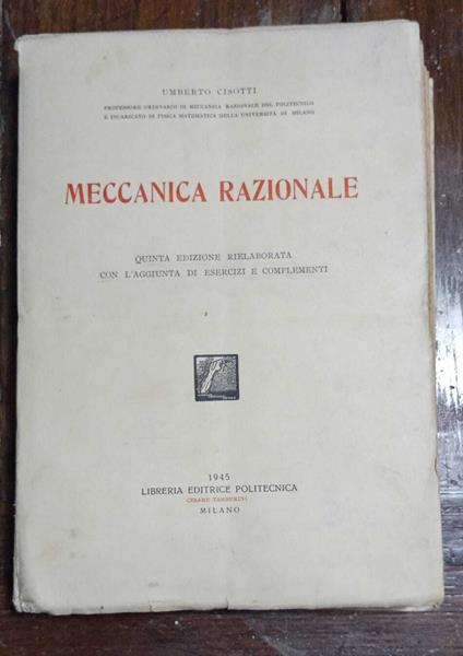 Meccanica Razionale - copertina