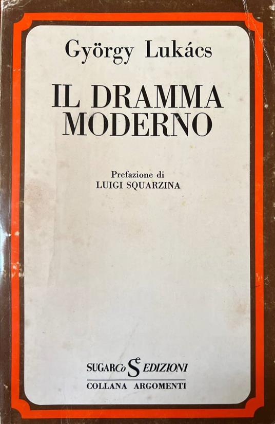 Il dramma moderno - György Lukács - copertina