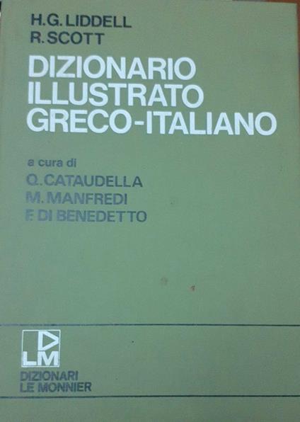 Dizionario illustrato greco-italiano - copertina