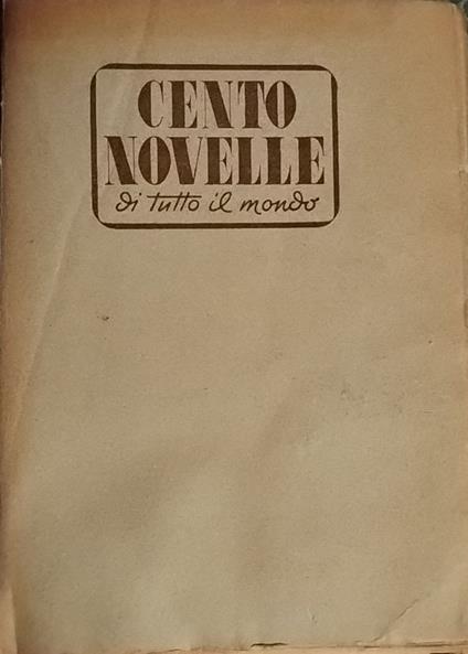 Cento novelle di tutto il mondo - copertina