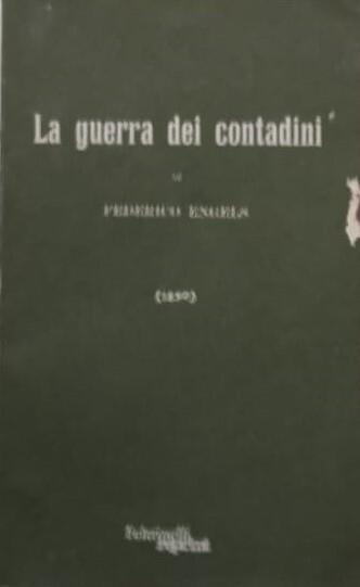 La guerra dei contadini - Friedrich Engels - copertina