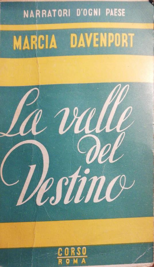 La valle del destino - Marcia Davenport - copertina