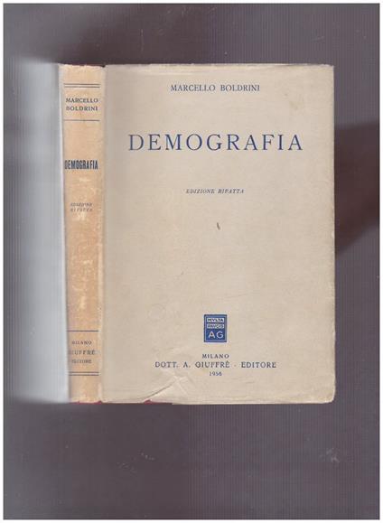 Demografia - Marcello Boldrini - copertina