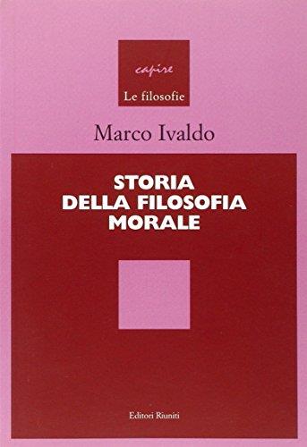 Storia della filosofia morale - Marco Ivaldo - copertina