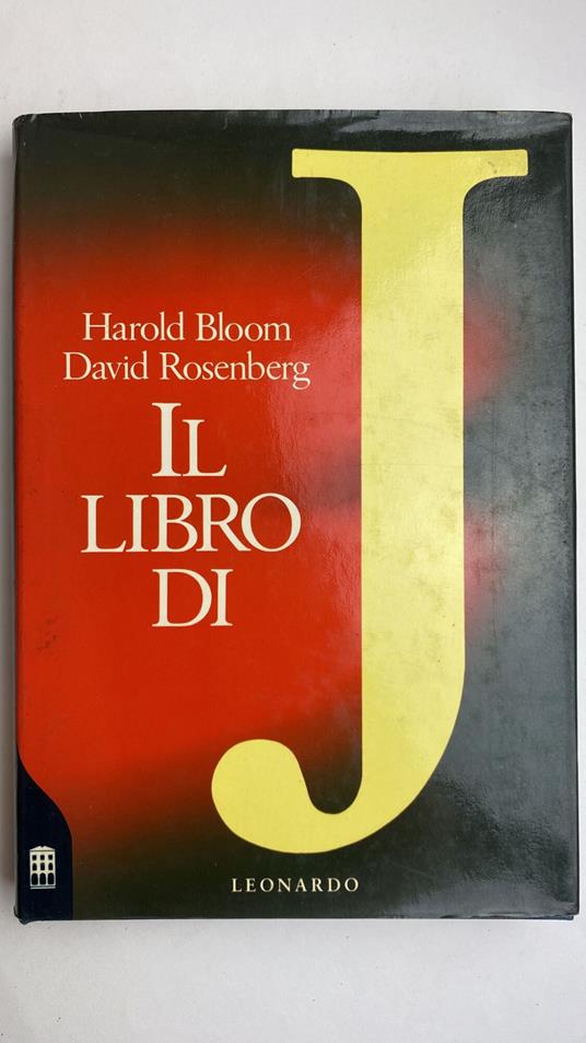 Il libro di J - Harold Bloom - copertina