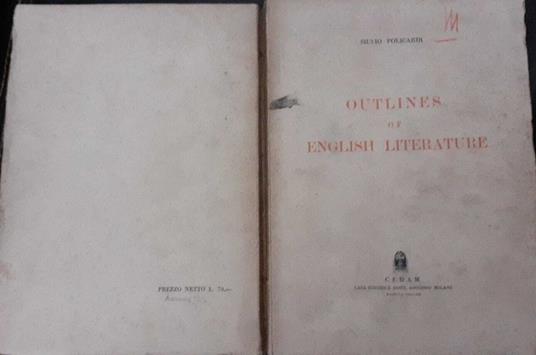 Outlines of english literature - copertina