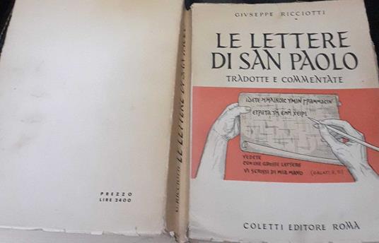 Le lettere di San Paolo tradotte e commentate - Giuseppe Ricciotti - copertina