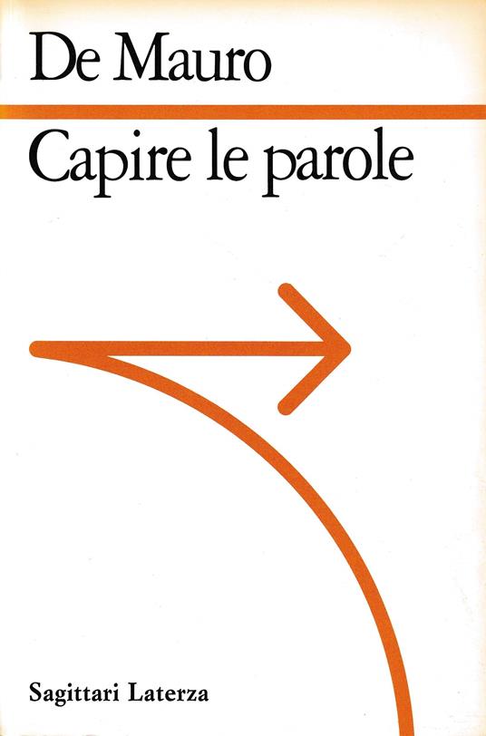 Capire le parole - Tullio De Mauro - copertina