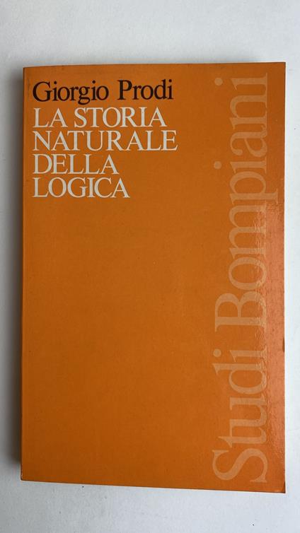 La storia naturale della logica - Giorgio Prodi - copertina