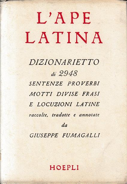 L' Ape Latina - Giuseppe Fumagalli - copertina