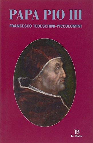 Papa Pio III. Francesco Tedeschini-Piccolomini - copertina