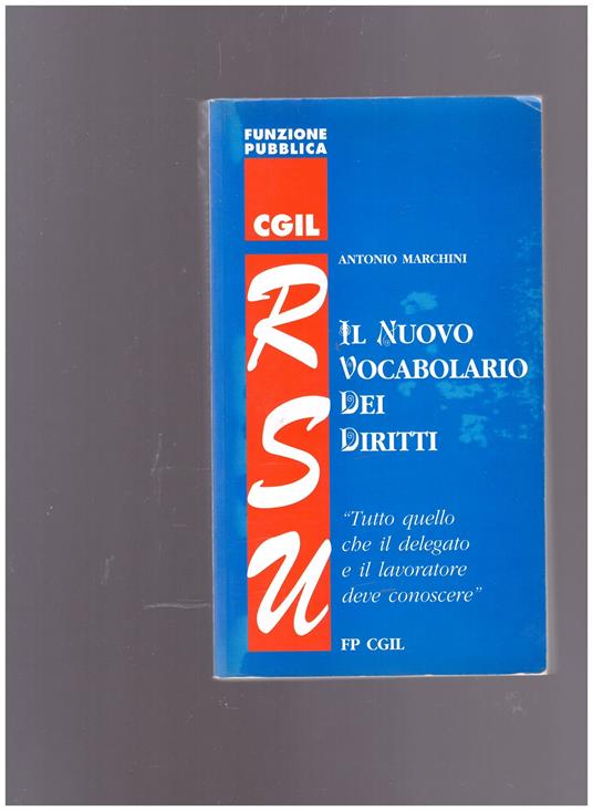 Il nuovo vocabolario dei diritti - copertina