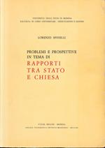 Problematica attuale nei rapporti tra Chiesa e Stato