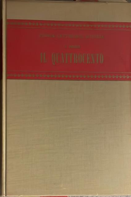 Storia letteraria d'Italia. Il quattrocento - Vittorio Rossi - copertina