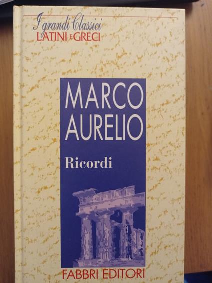 Ricordi - Marco Aurelio - copertina
