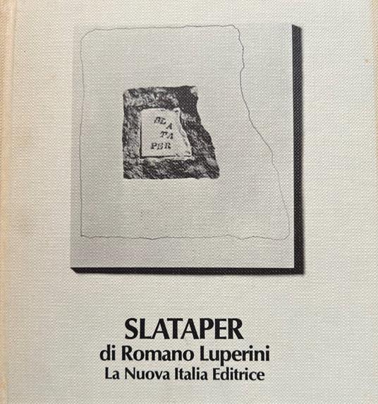 Slataper - Romano Luperini - copertina