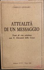 Attualità di un messaggio. Temi di vita cristiana con S.Giovanni della Croce