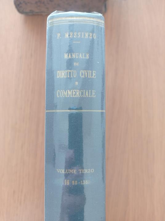 Manuale di diritto civile e commerciale Vol. III - Francesco Messineo - copertina