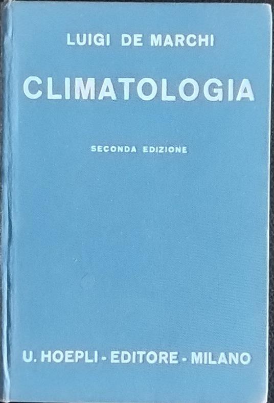 Climatologia - Luigi De Marchi - copertina