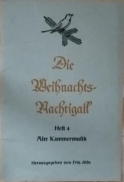 Die Weibrachts Nachtigall. 4 - copertina