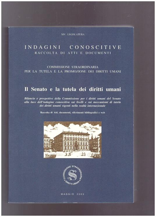 Il Senato e la tutela dei diritti umani - copertina