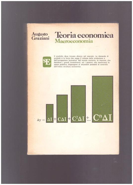 Teoria economica Macroeconomia - Augusto Graziani - copertina