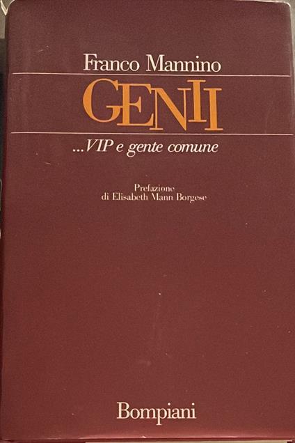 Genii...Vip e gente comune - Franco Mannino - copertina
