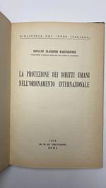 La protezione dei diritti umani nell'ordinamento internazionale