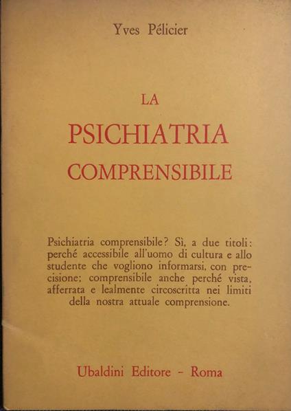 La Psichiatra Comprensibile - Yves Pélicier - copertina