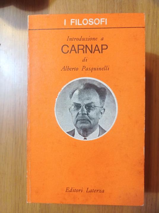 Introduzione a CARNAP - Alberto Pasquinelli - copertina