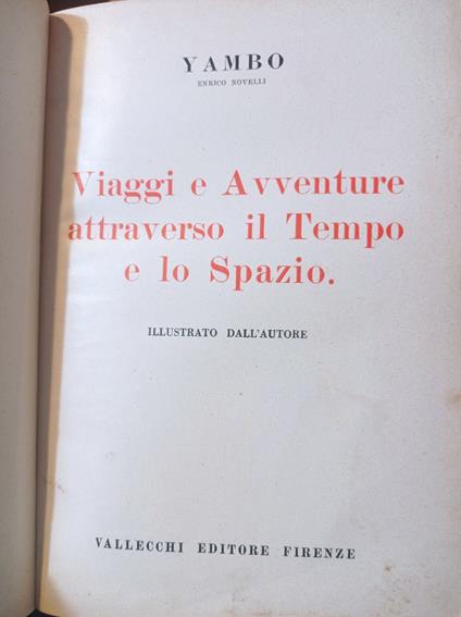 Viaggi e avventure attraverso il Tempo e lo Spazio - Yambo - copertina