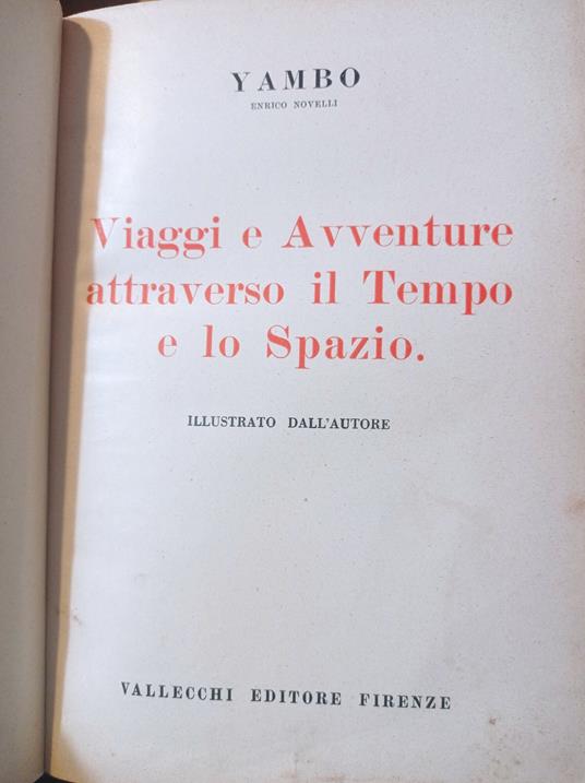 Viaggi e avventure attraverso il Tempo e lo Spazio - Yambo - copertina