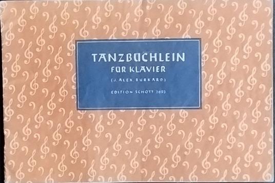 Tanzbüchlein für Klavier - copertina