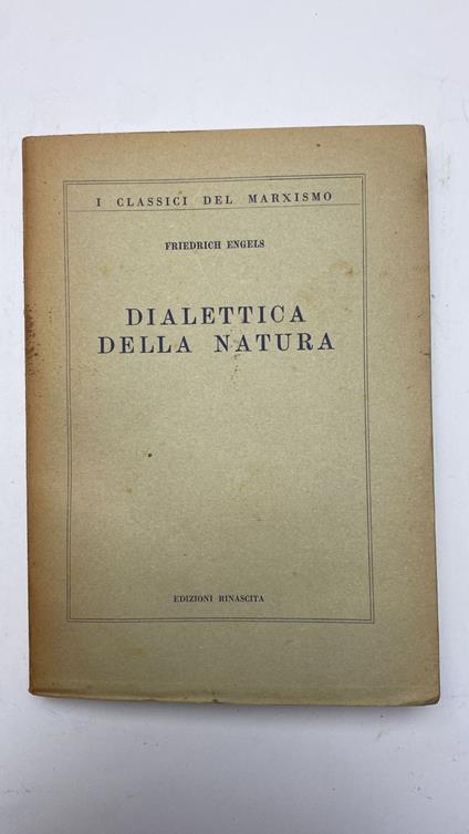 Dialettica della natura - Friedrich Engels - copertina