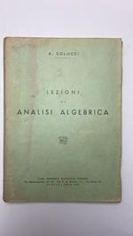 Lezioni di analisi algebra