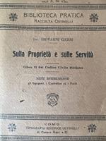 Sulla proprietà e sulle servitù