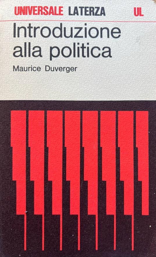 Introduzione alla politica - Maurice Duverger - copertina